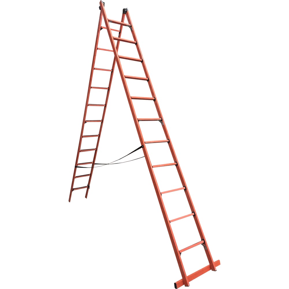 Изображение товара Универсальная диэлектрическая лестница-стремянка 2x11 ступеней стеклопластик