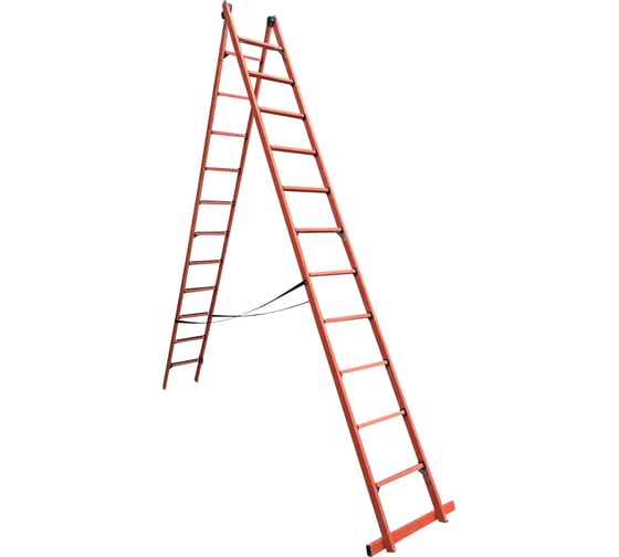 Изображение товара Универсальная двухсекционная диэлектрическая лестница-стремянка Диэлектрик ССД-У 2x11 Д266491