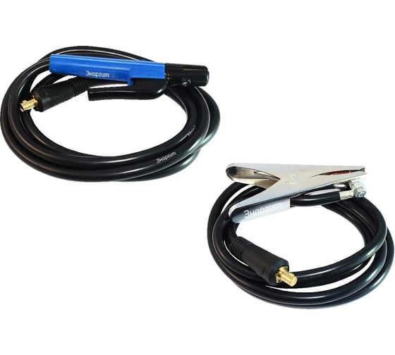 Изображение товара Комплект сварочных проводов 3+3 метра, КГ 1x25, вилка 10-25 ЭНАРГИТ КС300-610-25