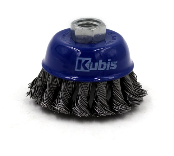 Изображение товара Щетка-крацовка чашечная для УШМ 65 мм, стальная жгутированная проволока KUBIS 07-06-2065