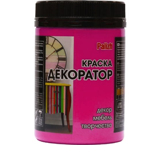 Изображение товара Акриловая краска-колер Palizh №108 ярко-розов. 0,36 кг 11597119