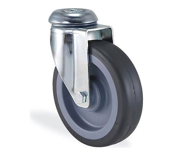 Изображение товара Поворотная колесная опора под болт, 125 мм KAMA 2800-MTB-125