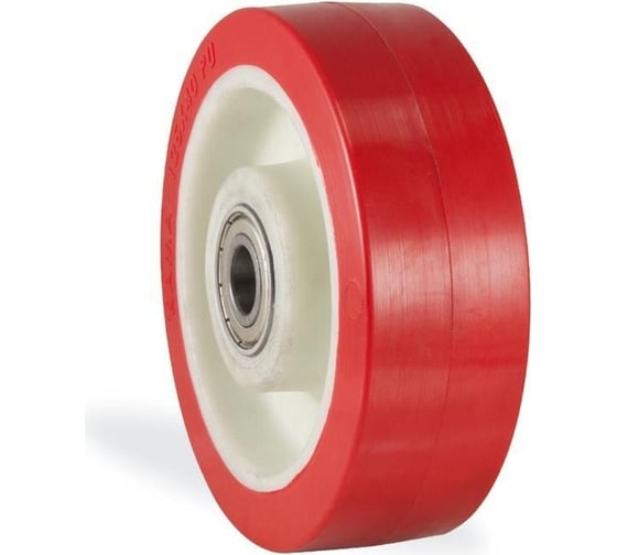 Изображение товара Большегрузное колесо КАМА, 200 мм, посадка на ось 20 мм KAMA 200x50x20-PUR