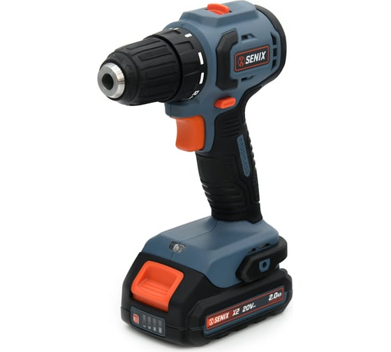 Изображение товара Аккумуляторная дрель-шуруповерт SENIX 2 АКБ 2 Ач, ЗУ 2А, кейс PDDX2-M3-EU