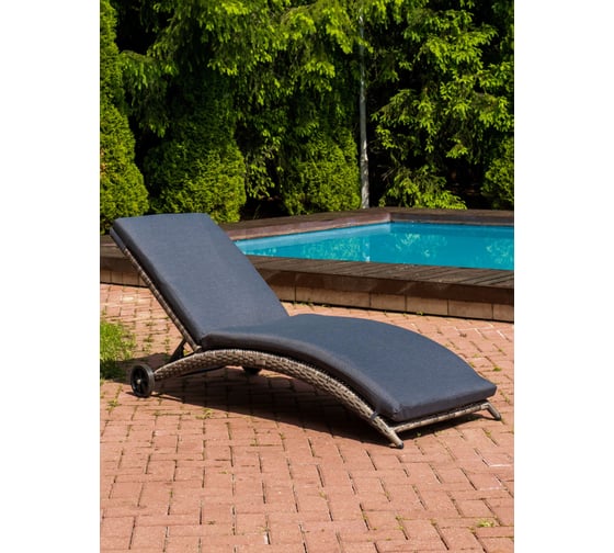 Изображение товара Шезлонг ROYAL FAMILY AGATA серый, с матрасом 888-26-71-71