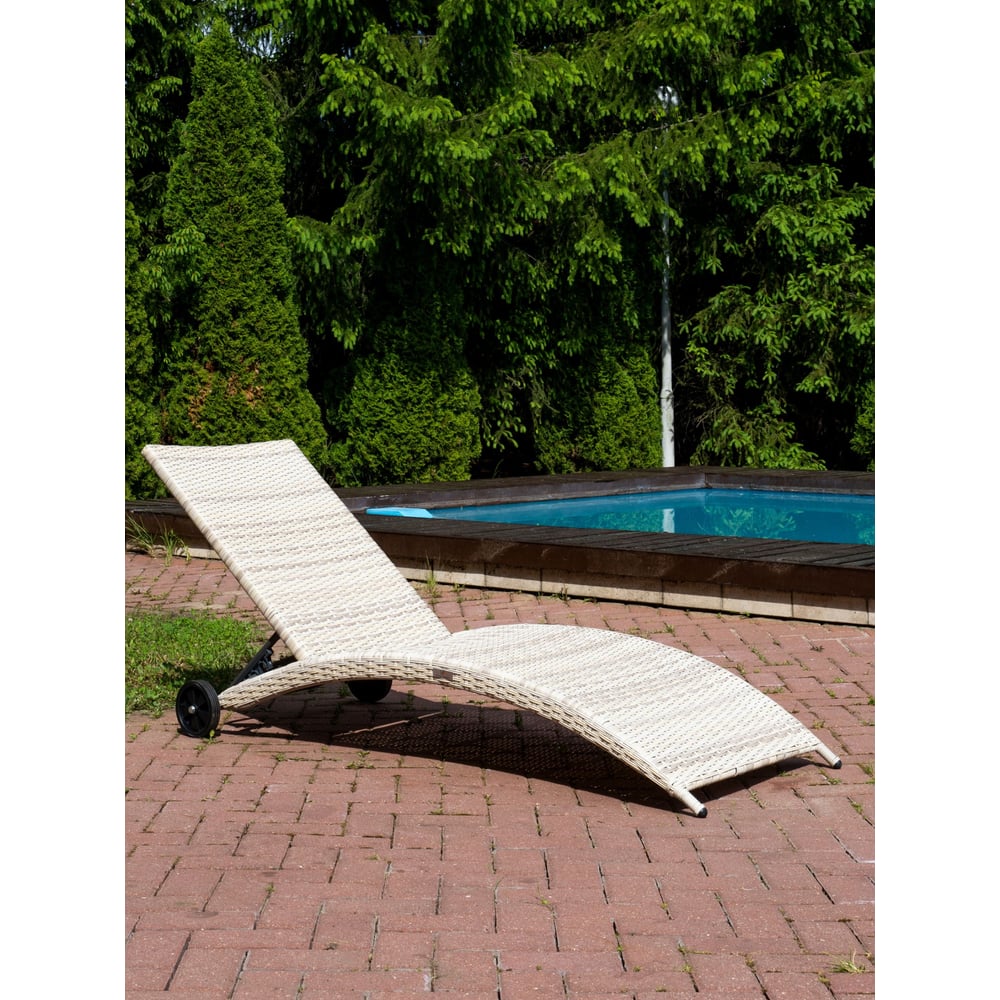 Изображение товара Шезлонг ROYAL FAMILY AGATA бежевый без матраса 1980х640х350