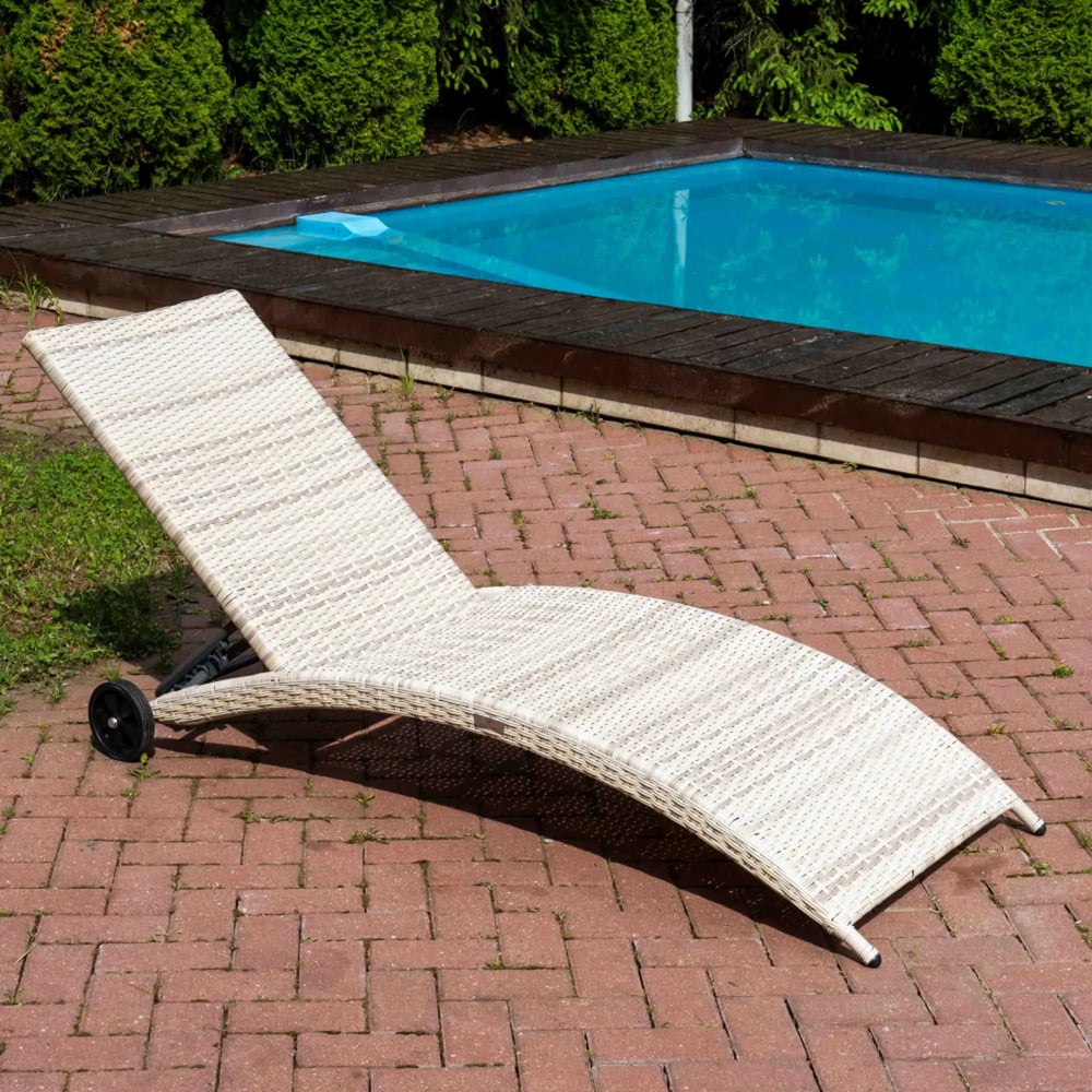 Изображение товара Шезлонг ROYAL FAMILY AGATA бежевый без матраса 1980х640х350