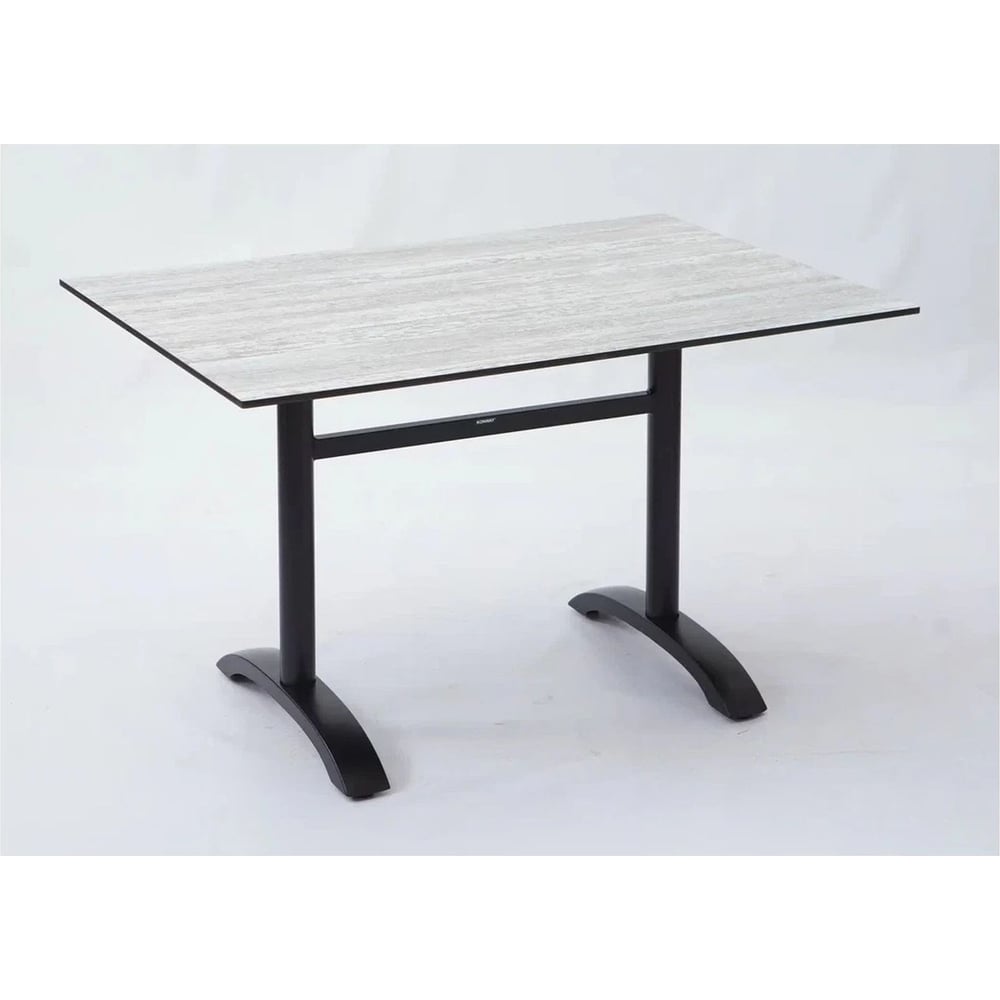 Складной стол Konway Solid Top Easy 120x80, montpellier/black, для дома, дачи, бани, балкона, веранды, террасы KN-3158/KN-Solid.12080.214