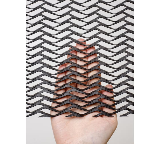 Изображение товара Сетка Фабрика сеток "Железный слон" ячейка loft 1250x2000 мм, стальная неокрашенная, пвл для мебели, ограждения лестниц, фасада PVS000137 loft-1-125-2