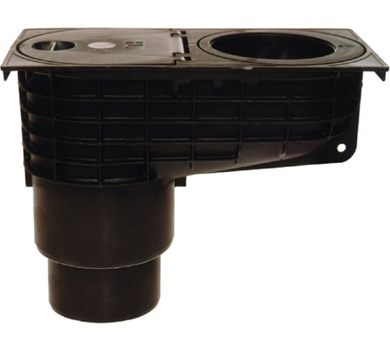 Изображение товара Дворовый дождеприемник HL вертикальный выпуск, наборные кольца под трубы DN45, 90, 100, 110 мм 660/2 HL 660/2