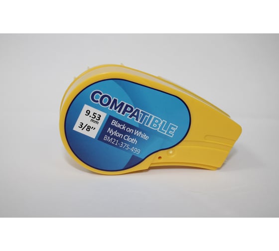 Изображение товара Лента Русмарк BM21-375-499 9.53mm/4.88m нейлон, черн. на бел.(BMP21 Plus, BMP210), Китай RM110893