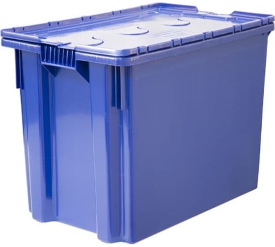 Изображение товара Ящик Дигрус п/э с крышкой сплошной морозостойкий 600x400x400 синий Я/СПЛ-6440-С/Д