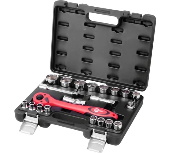 Изображение товара Профессиональный набор инструментов INTERTOOL 21 шт., 1/2, Cr-V ET-6021