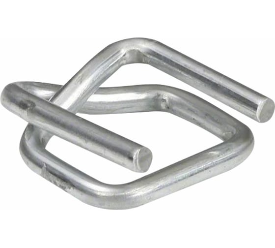 Изображение товара Проволочная пряжка ОФИСМАГ для полипропиленовой ленты шириной до 13 мм, комплект 1000 шт. 609098