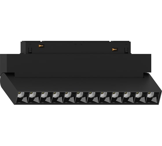 Изображение товара Светильник светодиодный FERON MGN301 трековый низковольтный 12W, 1080 Lm, 2700К, 30 градусов, черный серия LensFold 51015