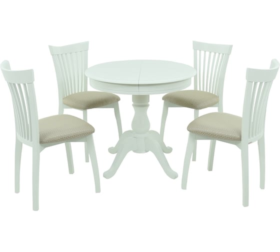 Изображение товара Обеденная группа AURORA Фабрицио белая, Атина 101896