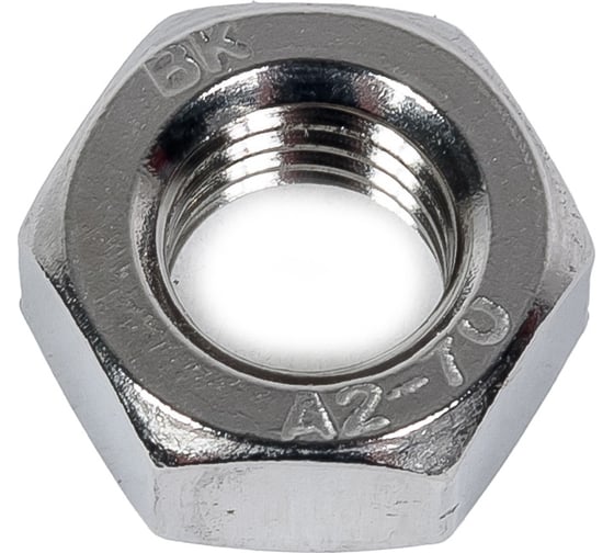 Изображение товара Гайка шестигранная Море-Метизов DIN 934 А2-70 M12, 100 шт GAYKA934A270M12100M