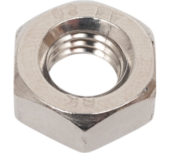 Изображение товара Гайка шестигранная Море-Метизов DIN 934 А4-80 M10, 10 шт GAYKA934A480M1010M