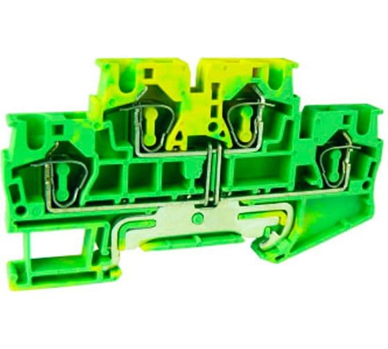 Изображение товара Пружинная заземляющая двухуровневая клемма UPUN UJ5-4/2-2JDE, 40 шт 421311