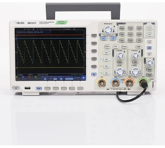 Изображение товара Цифровой осциллограф VERDO SB1641 4 канала 60 МГц, АЦП 8 бит, макс. дискретизация 1 Гвыб,/c, 500 Мвыб/с на 2 каналах, 250 Мвыб/ на 4 каналах SB164100