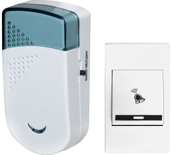 Изображение товара Звонок беспроводной МОНОМАХ КБ звук 32 мелодии с кнопкой КБ-01Б