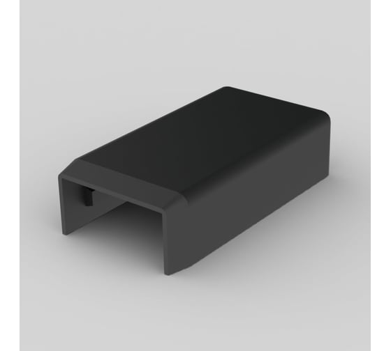 Изображение товара Накладка на стык KOPOS LHD 20x10 8922 (FB) (Цвет черный) комплект 2 шт 8922_FB