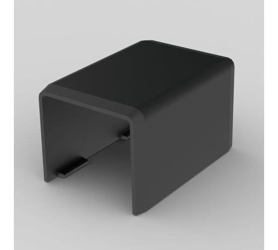 Изображение товара Накладка на стык KOPOS LHD 20x20 8622 (FB) (Цвет черный) комплект 2 шт 8622_FB