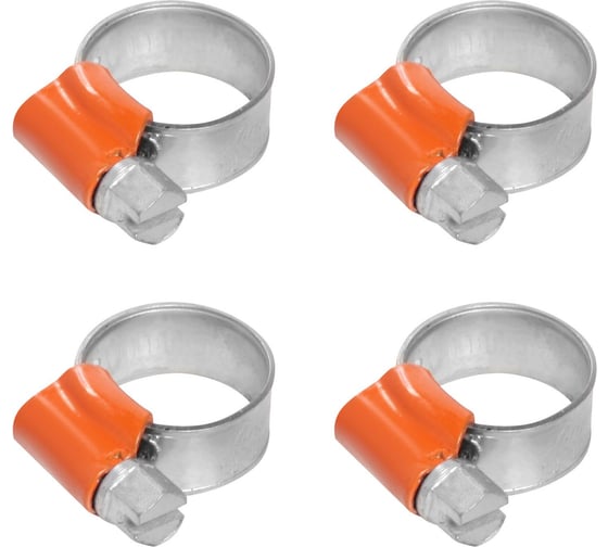 Изображение товара Червячные усиленные хомуты Airline 10-16/9.7 мм W1 оцинк., комплект 4 шт AHC-SK-04