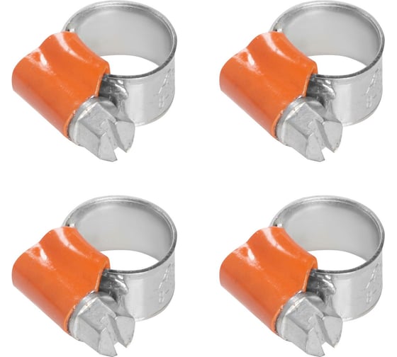 Изображение товара Червячные усиленные хомуты Airline 8-12/9.7 мм W1, оцинк., комплект 4 шт AHC-SK-02