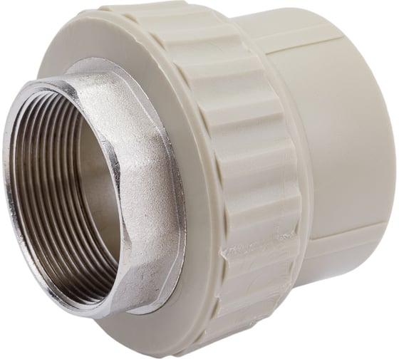 Изображение товара Муфта комбинированная под ключ с внутренней резьбой VALFEX PP-R серая, 63 мм х2" 10134063Г 127-0367