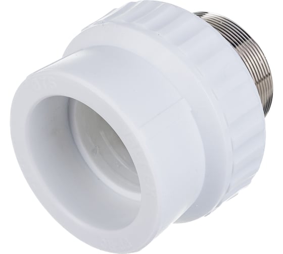 Изображение товара Муфта комбинированная под ключ с наружной резьбой VALFEX PP-R белая, 75 мм х2 1/2" 10135075 127-0255