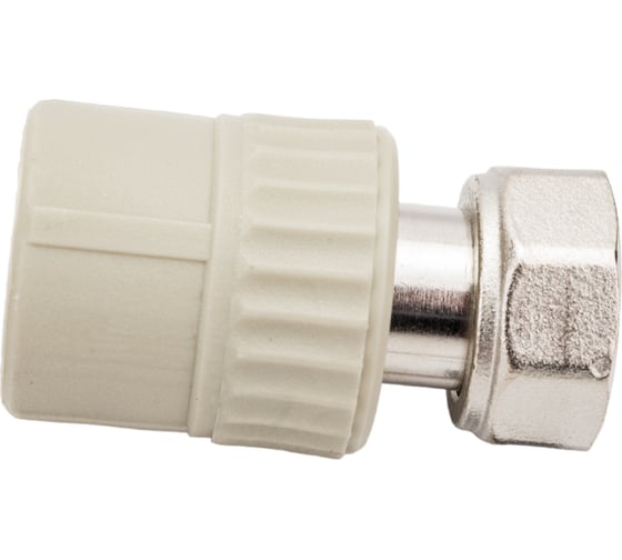 Изображение товара Муфта комбинированная с накидной гайкой VALFEX PP-R серая, 20 мм х1/2" 10139020Г 127-0377