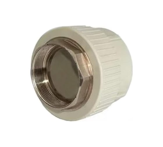 Изображение товара Муфта комбинированная под ключ с внутренней резьбой VALFEX PP-R серая, 50 мм х1 1/2" 10134050Г 127-0366