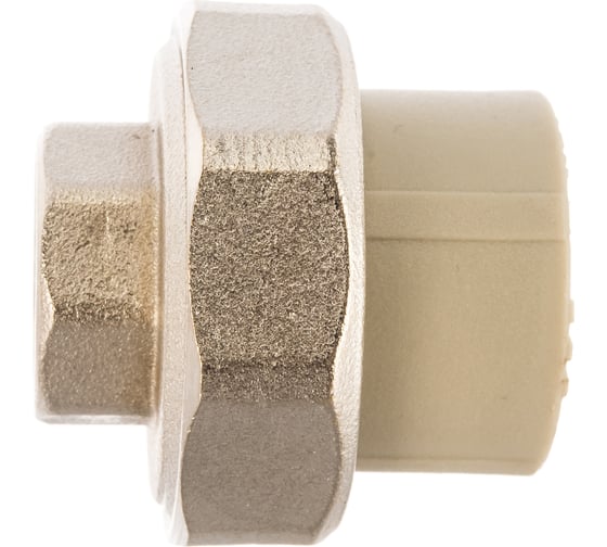 Изображение товара Муфта комбинированная разъемная с внутренней резьбой VALFEX PP-R серая, 25 мм х1/2" 10155115Г 127-0333