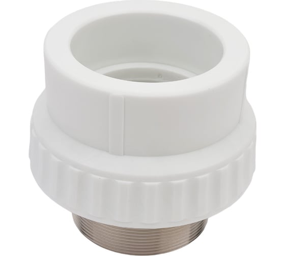 Изображение товара Муфта комбинированная под ключ с наружной резьбой VALFEX PP-R белая, 90 мм х3" 10135090 127-0256