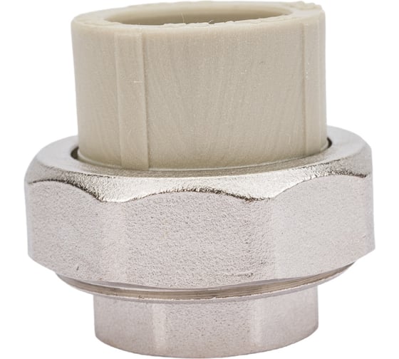 Изображение товара Муфта комбинированная разъемная с внутренней резьбой VALFEX PP-R серая, 25 мм х3/4" 10155020Г 127-0334