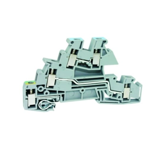 Изображение товара Клемма винтовая UPUN трехуровневая UKJ-4JD/L/L, 60 шт 11311