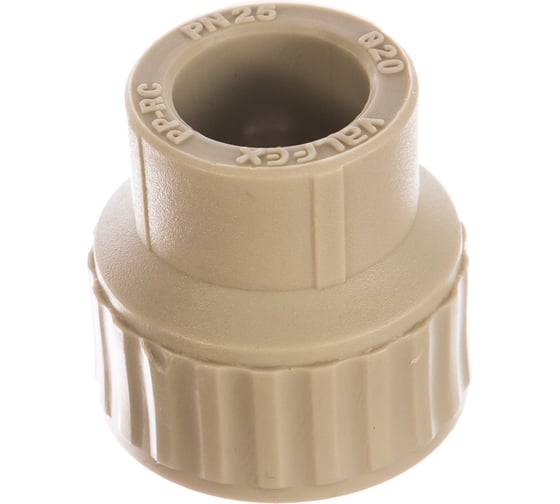 Изображение товара Муфта комбинированная с внутренней резьбой VALFEX PP-R серая, 20 мм х1/2" 10129020Г 127-0353