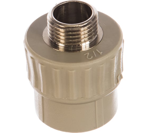 Изображение товара Муфта комбинированная с наружной резьбой VALFEX PP-R серая, 25 мм х1/2" 10130125Г 127-0361