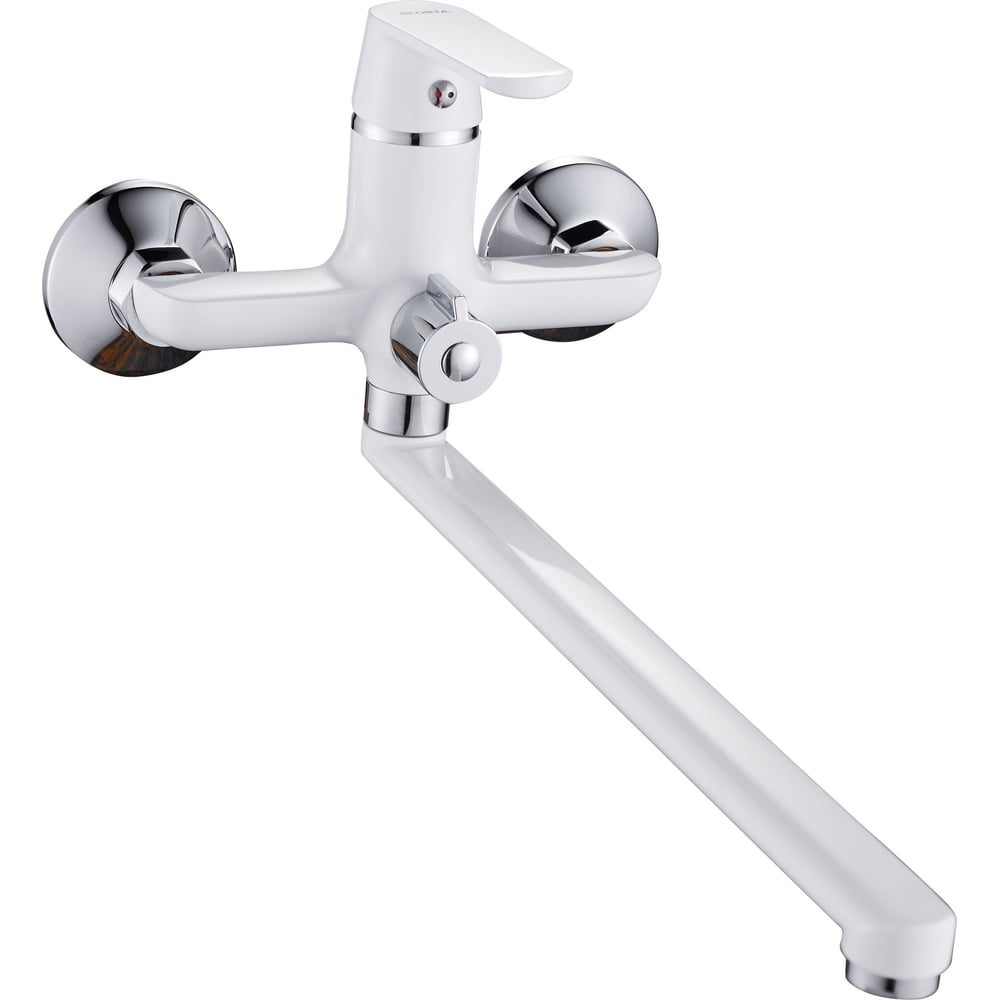 Изображение товара Смеситель для ванны OUTE T20963 с длинным изливом 35 см белый