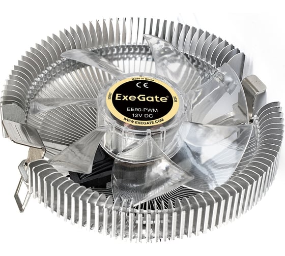 Изображение товара Кулер ExeGate EE90-PWM Al, LGA775 1150 1151 1155 1156 1200 1700 AM2 AM2+ AM3 AM3+ AM4 AM5 FM1 FM2 754 939 940, TDP 75W, Fan 90mm, PWM, 800-2400RPM, Hydro bearing 286150