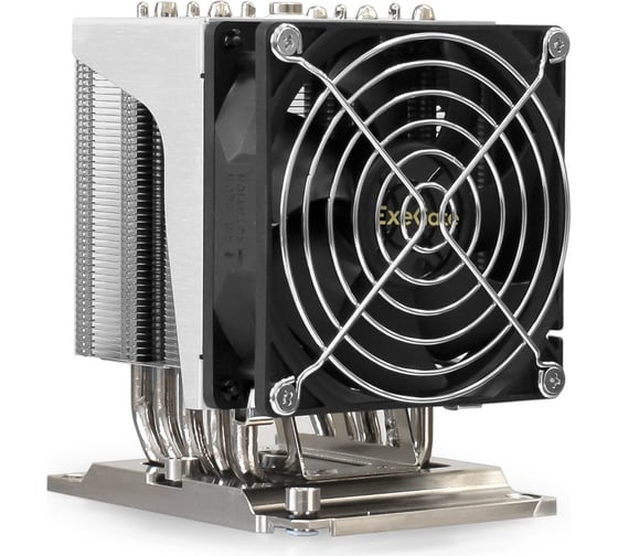 Изображение товара Кулер ExeGate ESNK-P0070APS4.PWM.4U.3647.Cu Al+Cu, 4U, 5 тепл. трубок, LGA3647, Narrow, TDP 205W, PWM, 1900-3800RPM, 2 ball bearing, 4pin, 44db, 660г, на винтах, 293441
