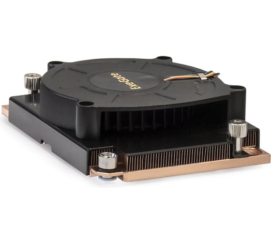 Изображение товара Кулер ExeGate ESNK-P0067APS4.PWM.1U.3647.Cu радиальный улитка, медный, 1U, 3 тепл. трубки, LGA3647, Narrow, TDP 165W, Fan 80mm, PWM, 1500-6600RPM, 2 ball bearing 293438