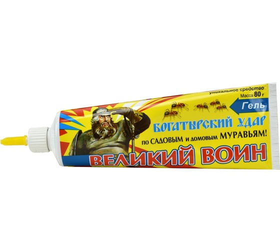 Изображение товара Гель от муравьев Ваше Хозяйство Великий воин 80 г 4607043201812