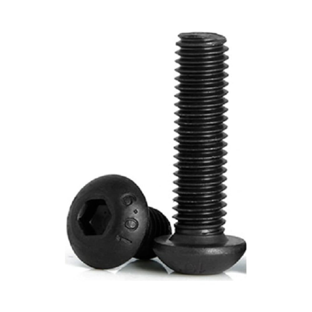 Изображение товара Винты Море-Метизов ISO 7380 класс 10.9 M8x10 мм - 100 шт крепежный черный сталь Изображение товара Винты Море-Метизов ISO 7380 класс 10.9 M8x10 мм - 100 шт крепежный черный сталь