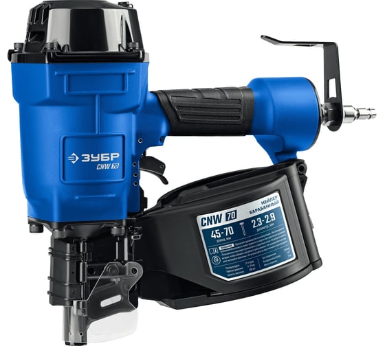 Изображение товара Пневматический нейлер для барабанных гвоздей ЗУБР Профессионал CNW-70 31912
