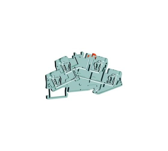 Изображение товара Клемма пружинная измерительная UPUN с ножевым разъединителем UJ5-4/2-2SK, 60 шт 421236