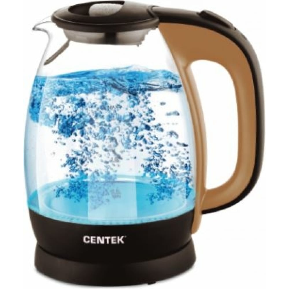 Стеклянный чайник Centek, цвет бежевый CT-0056 - фото 1