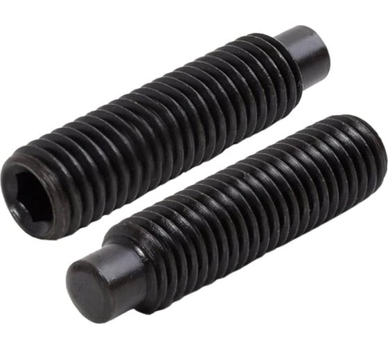 Изображение товара Винт установочный ЦКИ DIN 915, М8х8 45H, оксид, HEX4, 10 шт. 40006