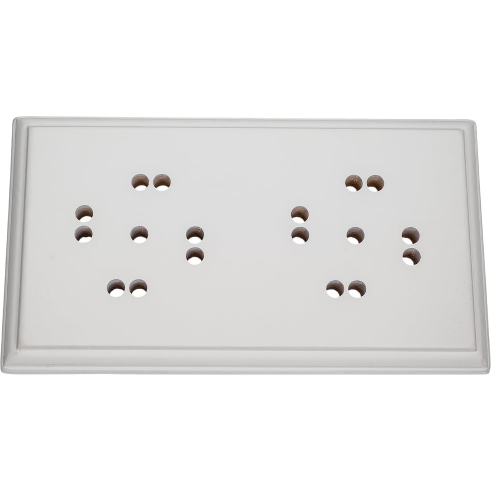 Изображение товара Подложка МЕЗОНИНЪ двухместная Престиж белая GE70717-01 - деревянная для постов